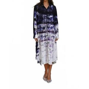 NEW MICHELLE JONAS boyfriend midi dress in midnight navy